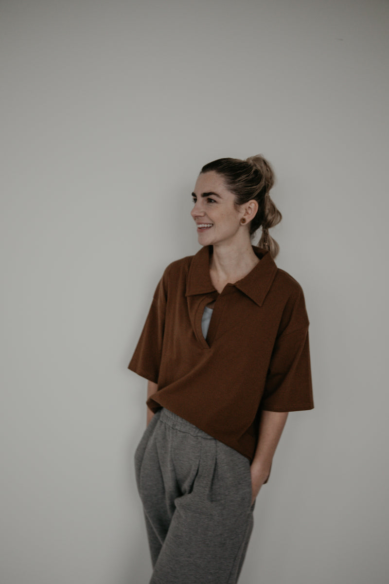 Maria Mocha Top