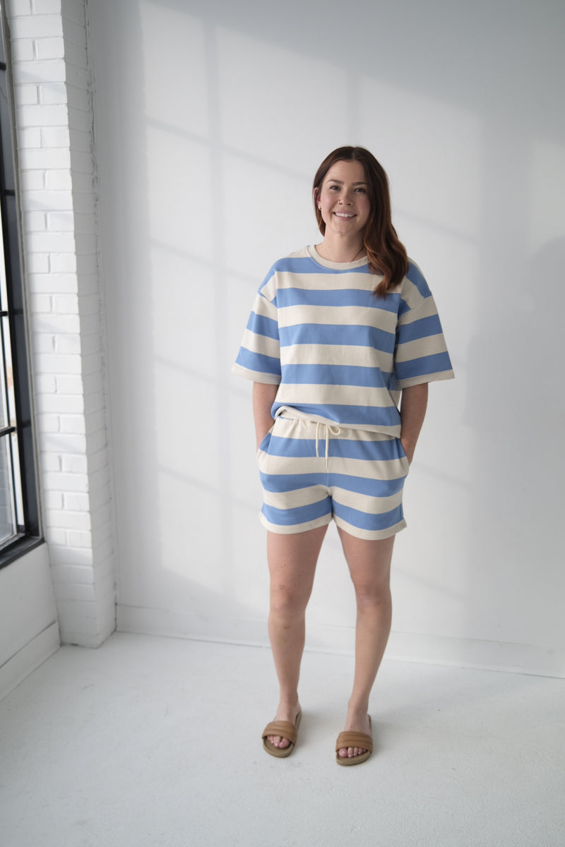 Stripe Terry Top